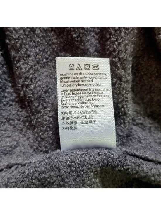 Barefoot Dreams CozyChic Lite Hooded Cardigan 2X Women Baja Blue Open Front - Picture 7 of 7